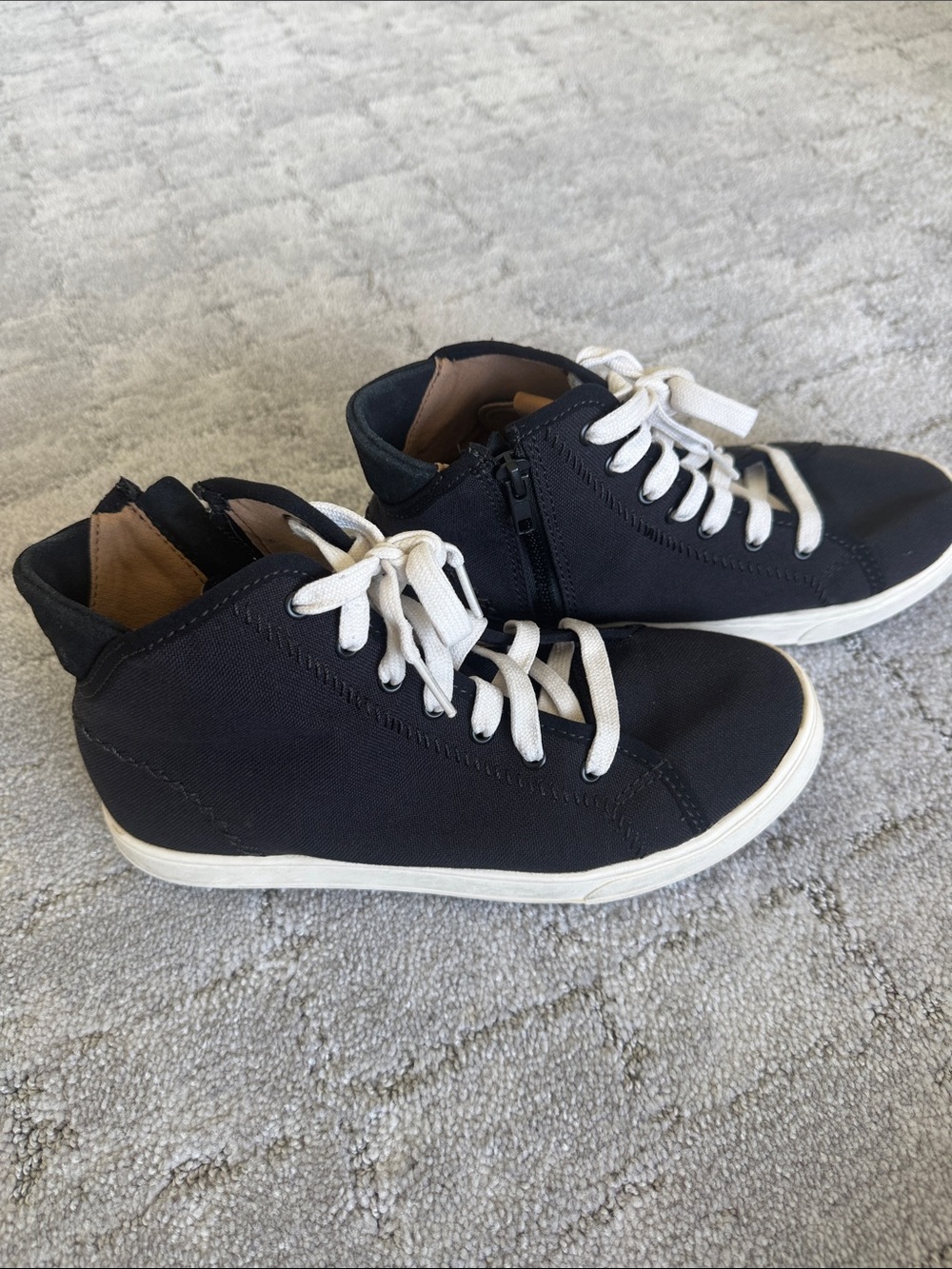 Olukai ladies canvas high top sneakers